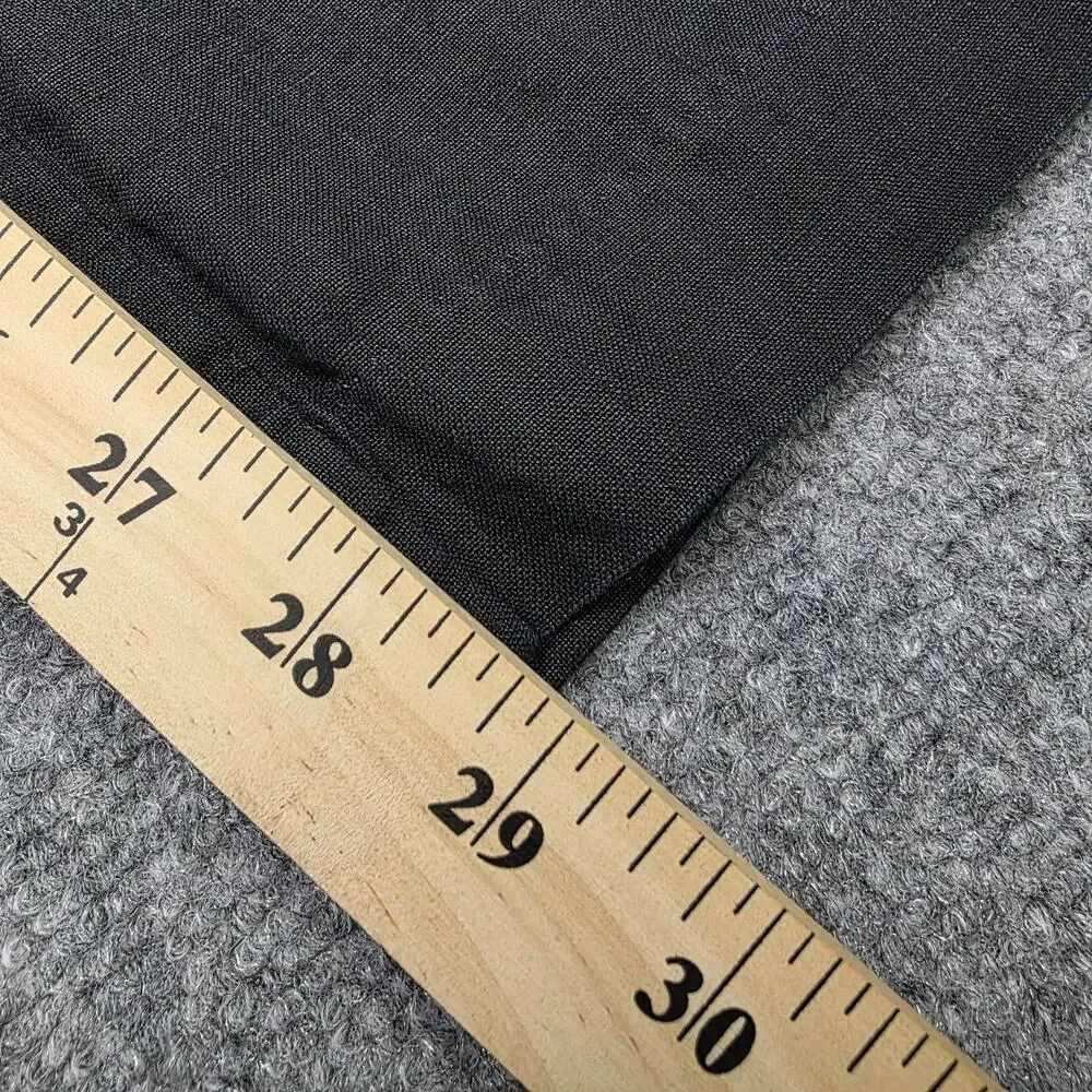 J Jill Pants Womens Petite 10 Black Linen Wide Leg Dress Trousers Casual Summer - Picture 9 of 16
